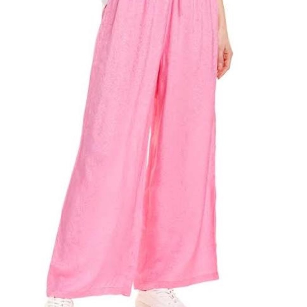 Callahan Knitwear Wide Leg Hot Pink Pants